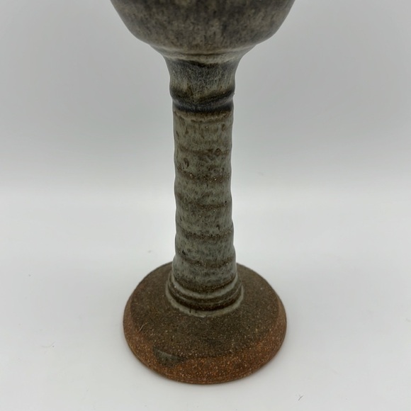CHRISTOPHER ROBIN STONEWEAR TALL CERAMIC GOBLET - Picture 3 of 9